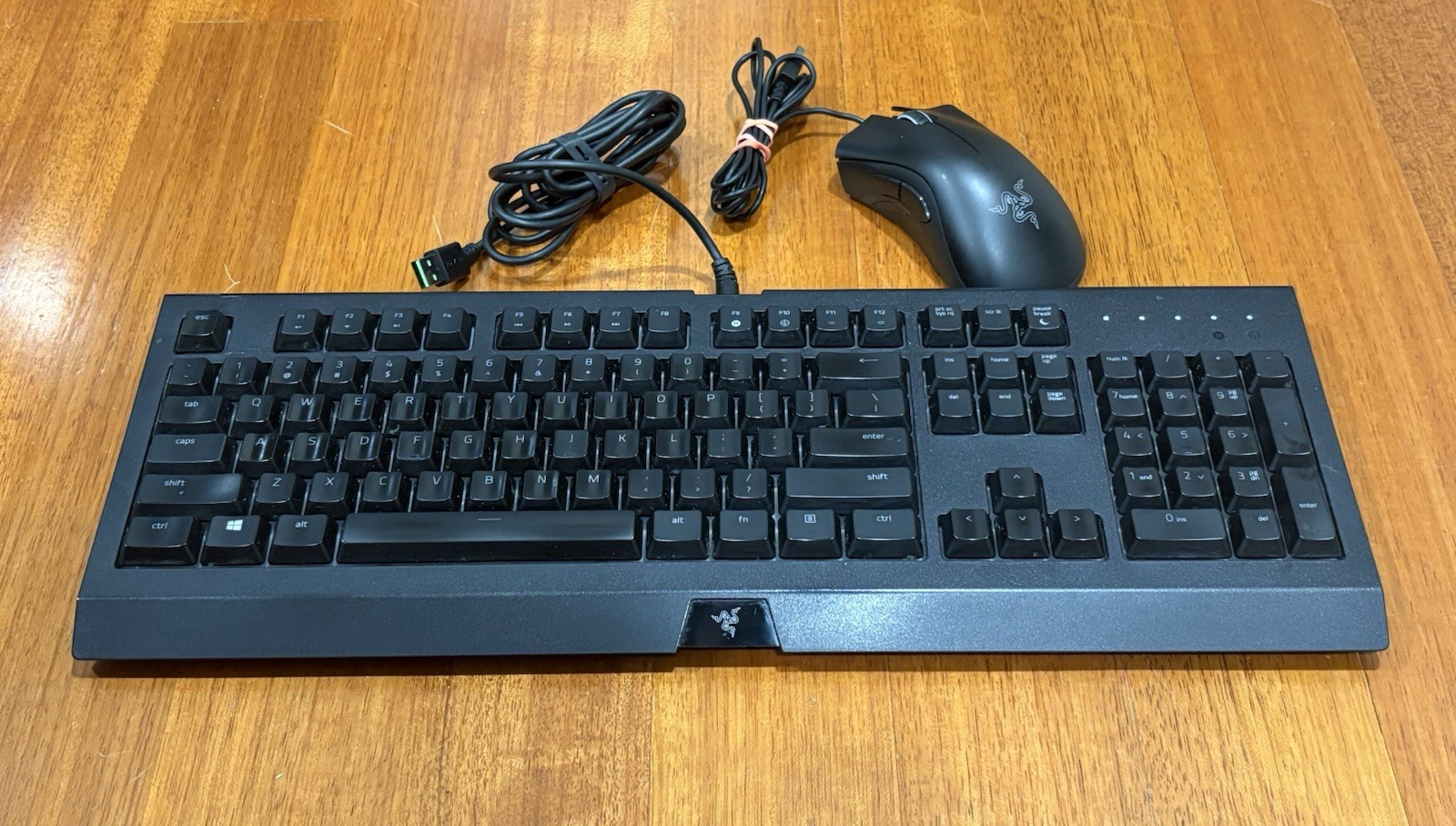 Razer Cynosa Chroma Keyboard & DeathAdder Essential Mouse Set -Tested Works Mint