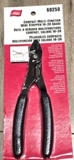 Lisle Compact Electrical Connector Crimping pliers, Wire Strippers Cutters 68250