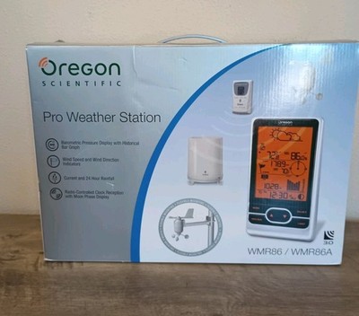 Oregon Scientific Pro Weather Station Home WMR86/WMR86A Wireless 3.0 Never Used 