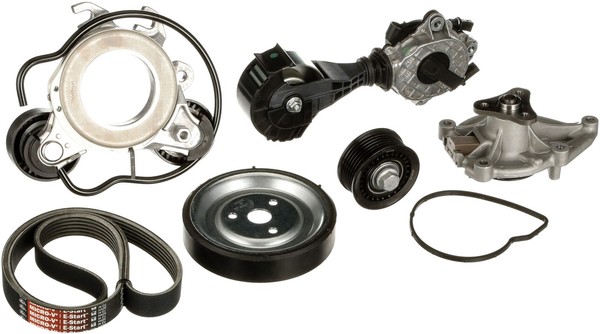 Wasserpumpe + Keilrippenriemensatz Micro-V® E-START™ Gates KP16PK797EST FüR Opel-image