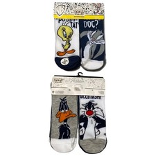 Women's Looney Tunes No Show Socks-Pack of 10 Shoe Size-4-10 New With Tags