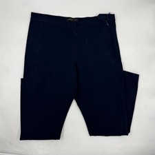 Banana Republic Women's Pants Size 10 Navy Cotton Blend Stretch Slim Fit Ankle