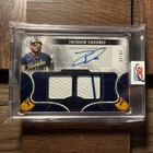 2025 Topps Tier One Jackson Chourio Tier One Relics Auto /49