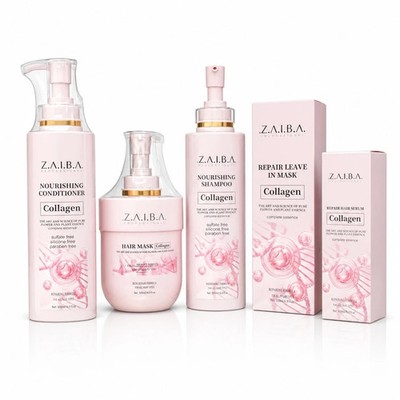 ZAIBA Collagen Hair Care Set Repair Damaged Hair Shampoo Conditioner