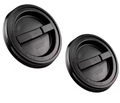 #ad #ad 2 Pack Screw Top Bucket Lid With 2 Gaskets Fits 5 amp; 3.5 Gal. Black Bucket HDPE $16.55
