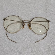 VTG Wire Rimmed Eyelasses 1940s Ful-Vue American Optical 12K Gold Filled Frames