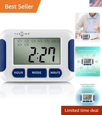 8 Alarm Pill Reminder  Timer - Portable Medication Tracker for Parkinson's Care