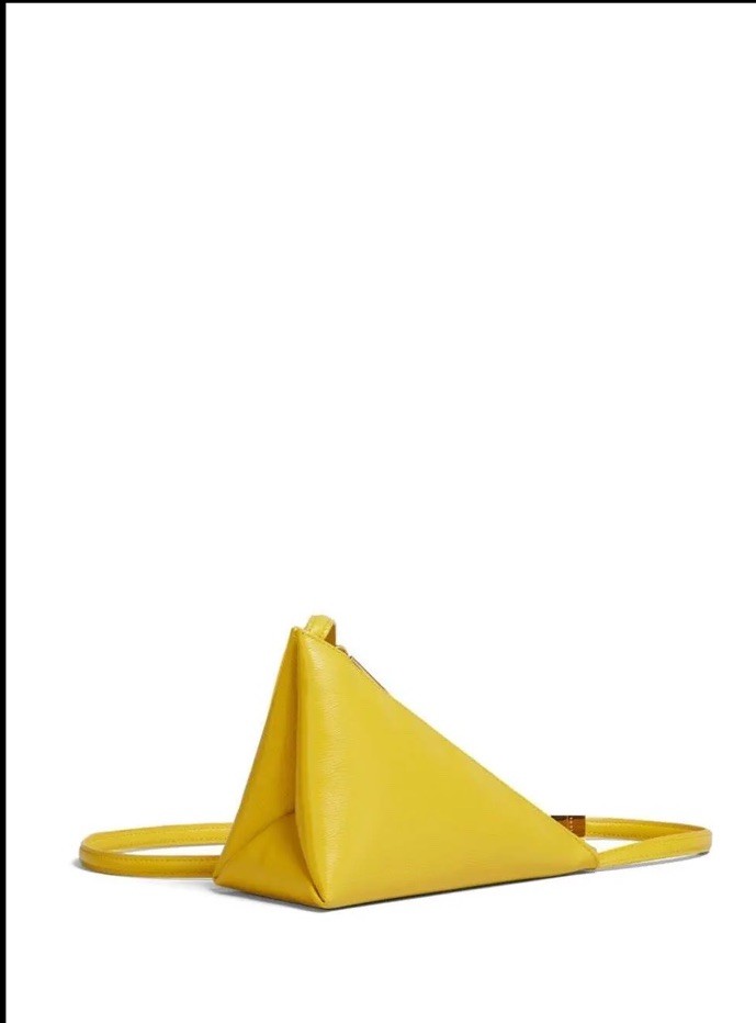 Marni Prisma Triangular Bag NWT Yellow — image 3