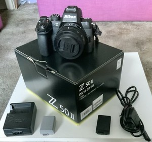 Mint Nikon Z50II Mirrorless Camera, 16-50mm f3.5-6.3vr lens, 2 Batteries/Charger