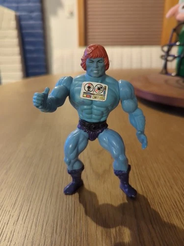 Vintage 1981 He-Man Faker MOTU Action Figure Taiwan Soft Head & Sticker