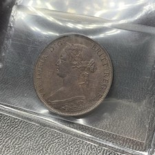 Canada, New Brunswick: 1864 Long 6 Large 1 Cent  ICCS MS60 Brown