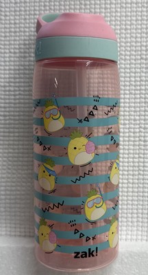 Zak Designs 25oz Squishmallows Kids Straw Water Bottle Locking Spout