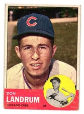 1963 Topps - #113 Don Landrum