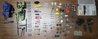 VINTAGE GI JOE LOT ACCESSORIES PARTS PACKS RIFFLES HELMETS MISSILES STANDS ARAH