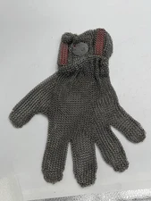 Whizard Left LH Metal Mesh Stainless Steel Gloves 2" Cuff Cut Protection