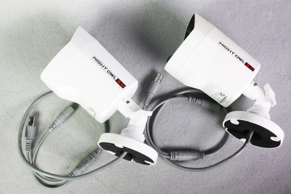 2 Night Owl 3.0 Security Cameras + Power Supplies + Cables Bundle - Tested - Image 3 of 4