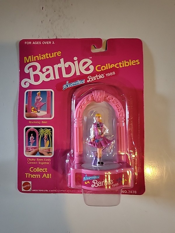 Barbie Miniature Collectibles 1988 Barbie Toy No 7478 "Sensations" Barbie