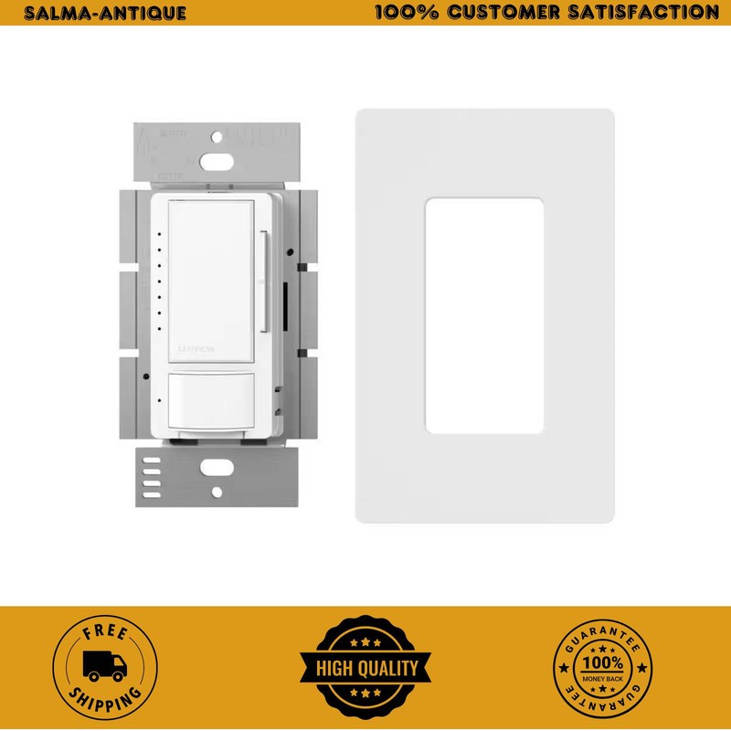Lutron Maestro LED+ Motion Sensor Dimmer Switch 150W Single Pole White