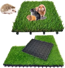 Artificial Grass Rug - 3.3' x 6.6' Faux Turf for Outdoor, Yard & Playground Use