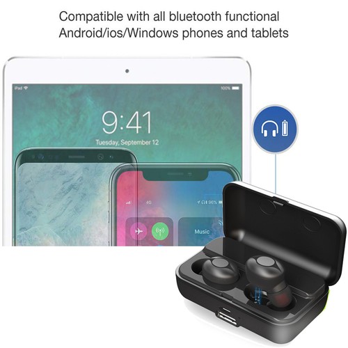 Bluetooth Earbuds Wireless Headset Stereo Mini Earphones with Charging Case - 第 10/12 張圖片