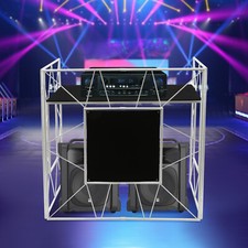 DJ Display Stand, DJ Event Booth Facade, Portable DJ Facade Booth Table, DJ Cont