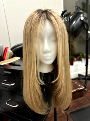 real human hair wigs for women blonde. Hair imported from Germany. Never worn. 