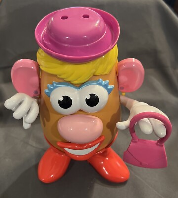 VINTAGE MRS POTATO HEAD 12pc SET PURPLE HAT & RED SHOES W/ PURSE