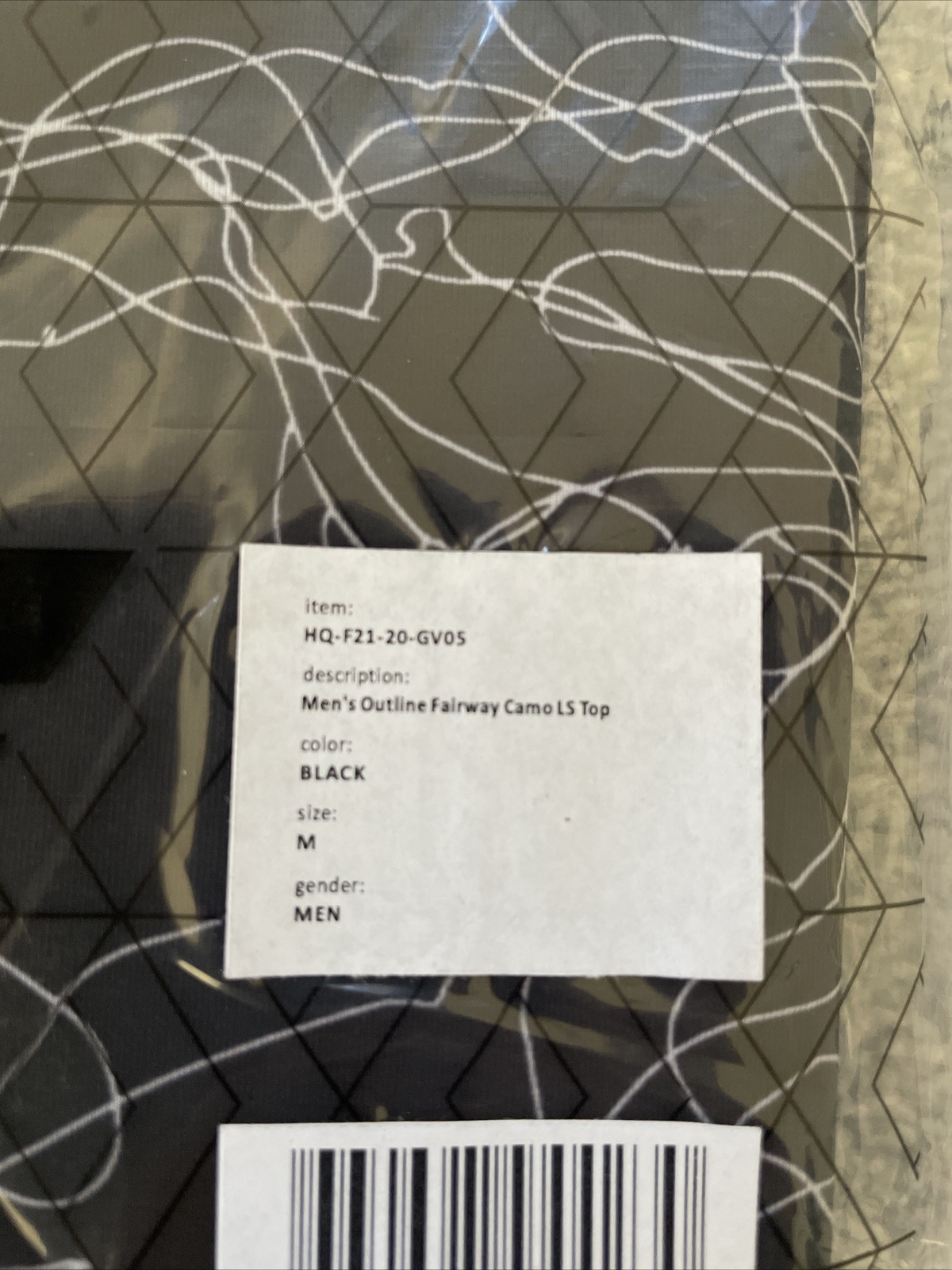 PXG Golf Fairway Camo Long Sleeve Mock Neck Men&rsquo;s Medium New With Tags $135 MSRP