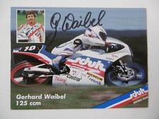 Gerhard Waibel autograph signed 10x15 cm postcard