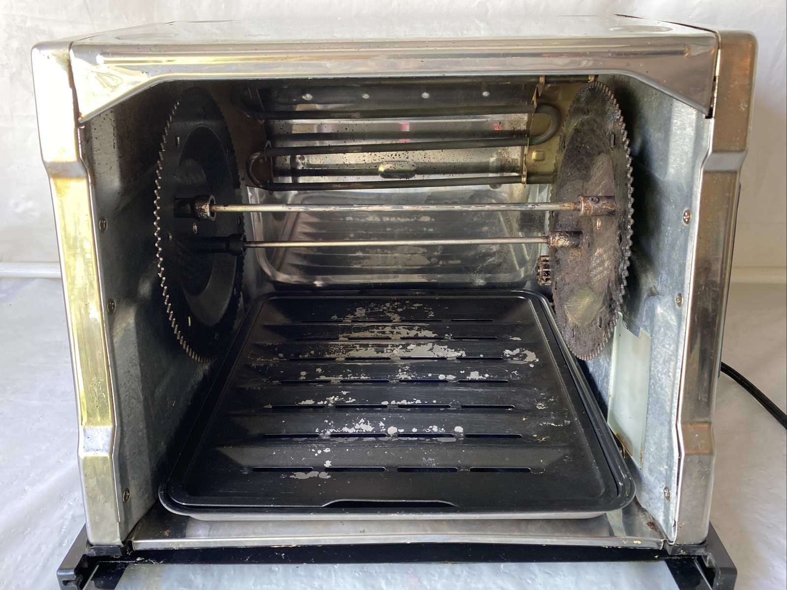 Ronco Compact Showtime Rotisserie & BBQ Oven Black Model 3000 Tested +accessoris