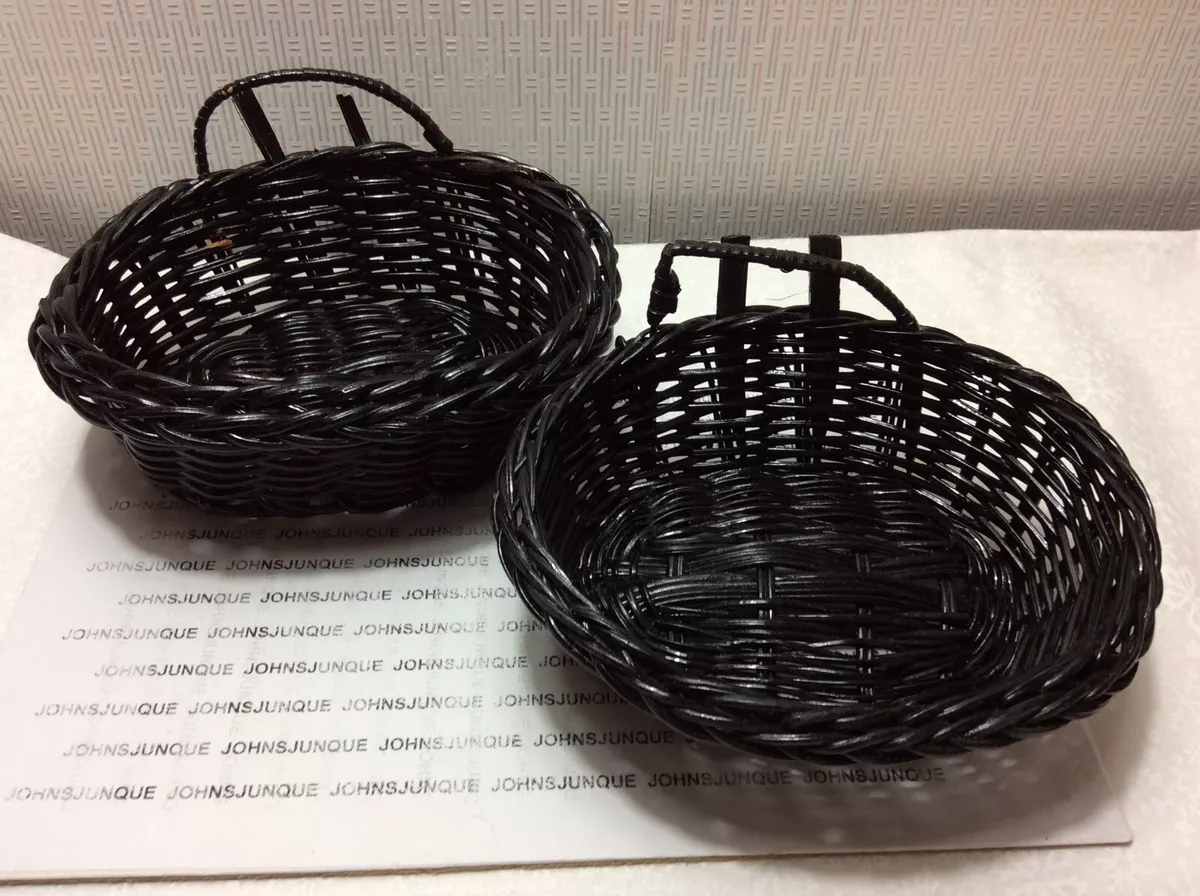 Black 2024 wicker basket