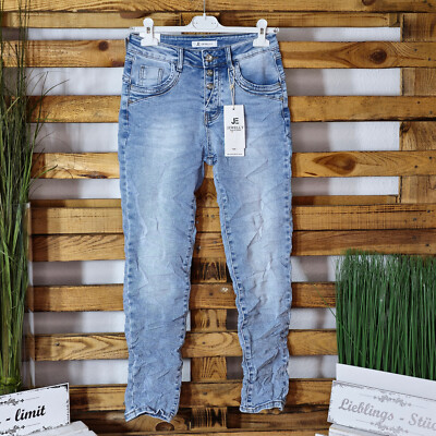 JEWELLY BAGGY JEANS BLUE GR.XS-XL TOP COOLE OPTIK STYLED  JW  TOP AKTUELL NEW