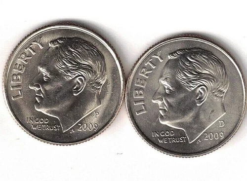 2009-P + D Uncirculated Roosevelt Dimes Both Business Types!