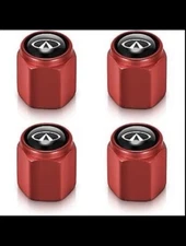 4 Pcs Black Metal Car Wheel Tire Valve Stem Cover Auto Valve Stem Caps Suitable