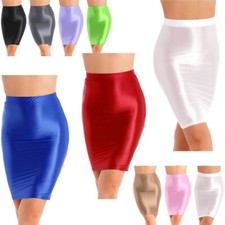 Women Short Dress Lingerie Miniskirt Bodycon Skirt Oil Nightwear See Through