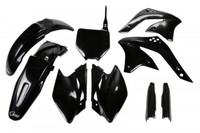 Set Plastics Motorradverkleidungen Full Kawasaki Kxf 450 2006 Ufo Plast Schwarz