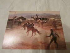 Western Tradition Birthday Card - Leavin' Cheyenne - Leanin Tree 1981