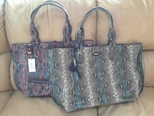 Nwt Tahari Genuine Leather Lg Tote Handbag With Dust Bag Pick Color 