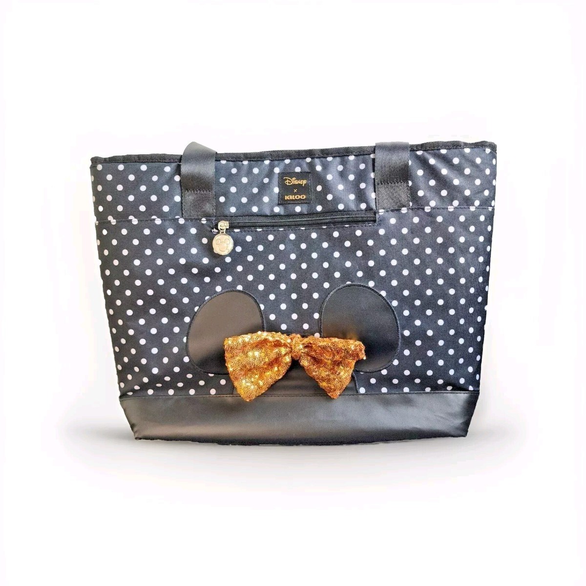 Disney X Igloo Polka Dot Cooler Backpack Glitter Bow This Igloo & Disney Collab Is Beyond Cool - Tinybeans main image 3