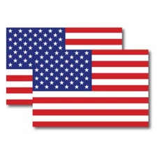 Magnet Me Up American Flag Car Magnet Decal -4x6  for Car Truck SUV 2 PK