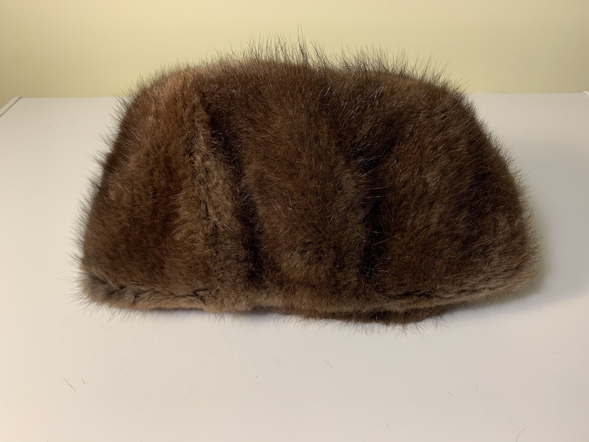 USSR Fur Hat Genuine Woman's Vintage, Size 56 Rot-Front 1976 USSR Fur Hat Genuine Woman's Vintage, Size 56 Rot-Front 1976