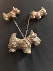 Antique Wooden Scottie Dogs Momma & Two Puppies — photo 6