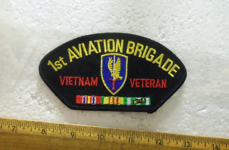 US Army – 1st Aviation Brigade – Vietnam Veteran with Ribbons Embroidered Patch 