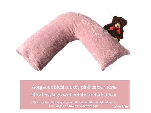 Fleece V Pillowcase V shaped Cover Only Teddy Bear Sherpa Fleece Super Soft Case - Picture 11 of 28
