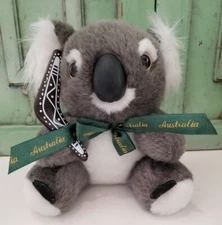 Koala Plush 7" Australia Boomerang Stuffed Souvenir Mate Clean Ascool Brand EUC