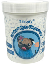 Pet Ear Wipes Finger Pads 60 Count for Dogs - EX 05/27