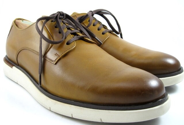 SAOLA Allen Edmonds "CARSON" HYBRID Uomo LACCIO Derby 10 D Noce (523N)