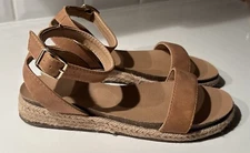 Top Moda Sandals Tan Ankle Strap Summer Casual Size 7 GREAT CONDITION!