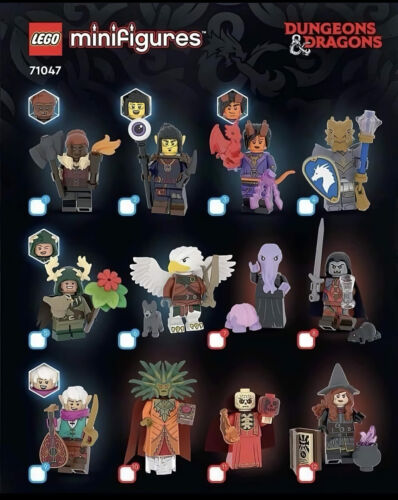 Complete Set of (12) Lego Dungeons and Dragons D&D Minifigures 71047 New Sealed - Picture 17 of 18