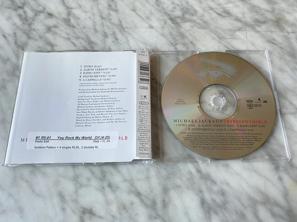 Michael Jackson You Rock My World CD Maxi Single AUSTRIA IMPORT Orig 2001 Epic - Image 4 of 4